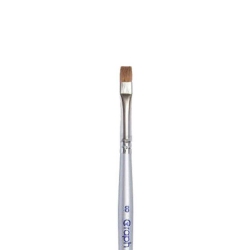 قلم موی آرایشی تخت مناسب آرایش چشم و گریم چهره گراف سایز 8 قلم موی آرایشی تخت مناسب آرایش چشم و گریم چهره گراف سایز 8