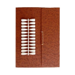 آلبوم لاک ژل کتابی قهوه ای (به همراه ناخن) 120 عددی آلبوم لاک ژل کتابی قهوه ای (به همراه ناخن) 120 عددی