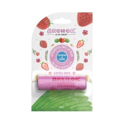 بالم مرطوب کننده لب آر یو اوکی مدل strawberry  طعم توت فرنگی